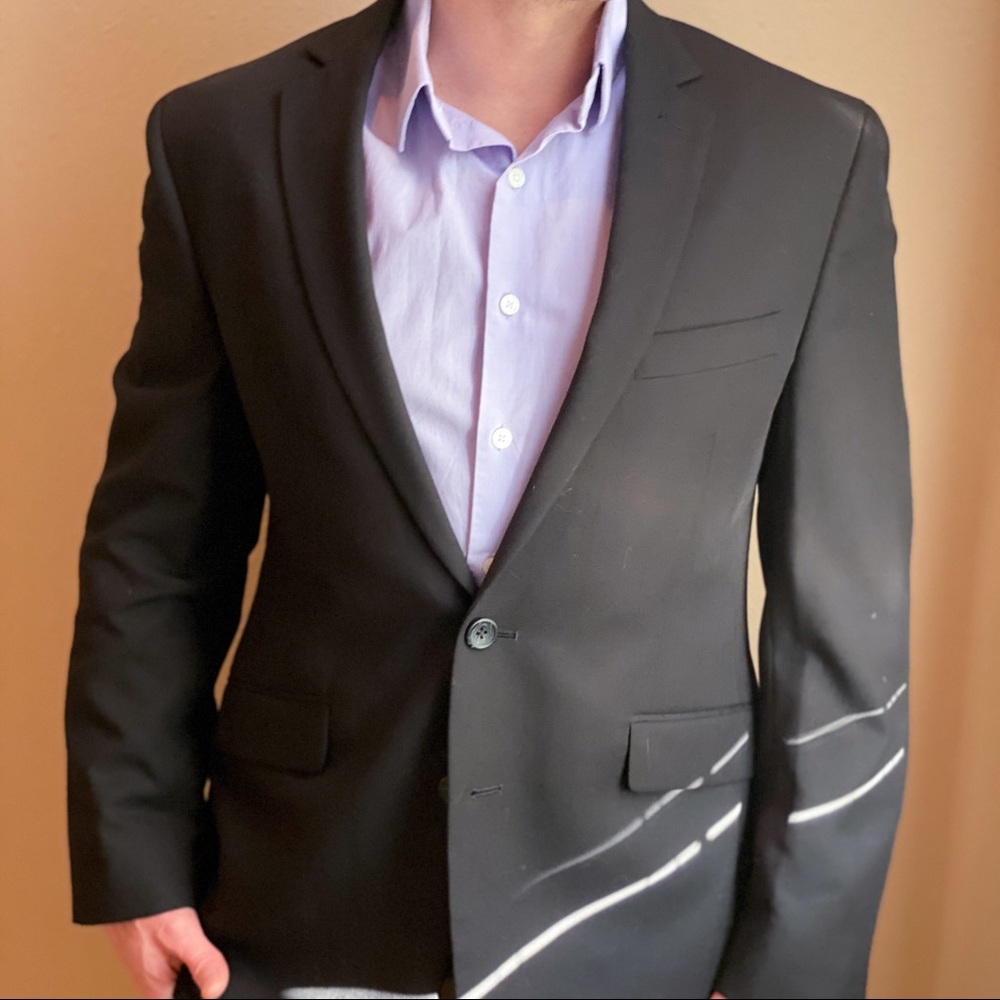 Kenneth Cole Reaction Black Suit Jacket